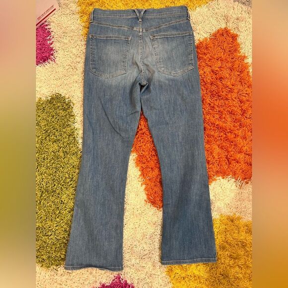 🌸 VERONICA BEARD Carly Kick Flare High Rise Light Blue Jeans Size Small - Picture 4 of 8